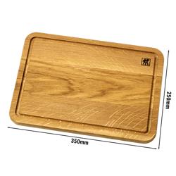 ZWILLING | Oak Chopping Board with Juice Groove – 350×250 mm - Reversible