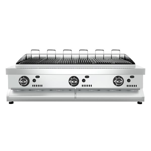 Grelhador com bacia de água, a gás 1,2 m - 15,6 kW