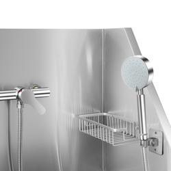 Dog Bath - with Ramp, Taps and Mixers & perforated stainless steel base