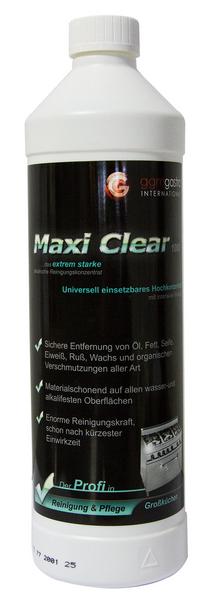 Produto de limpeza para Aço inox 1 litro (Maxi Clear) com fecho de segurança para crianças
