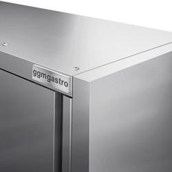 Armário de parede em aço inoxidável ECO - 1600mm - com porta deslizante - 650mm de altura