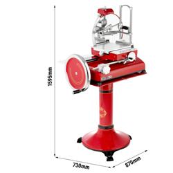 Schwungradmaschine Rustikal - Messer: Ø 370mm - Rot - inkl. Untergestell