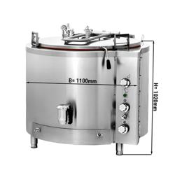 Kookketel - 400L - 45,0kW - Indirect verwarmd - Gas - met wateraansluiting