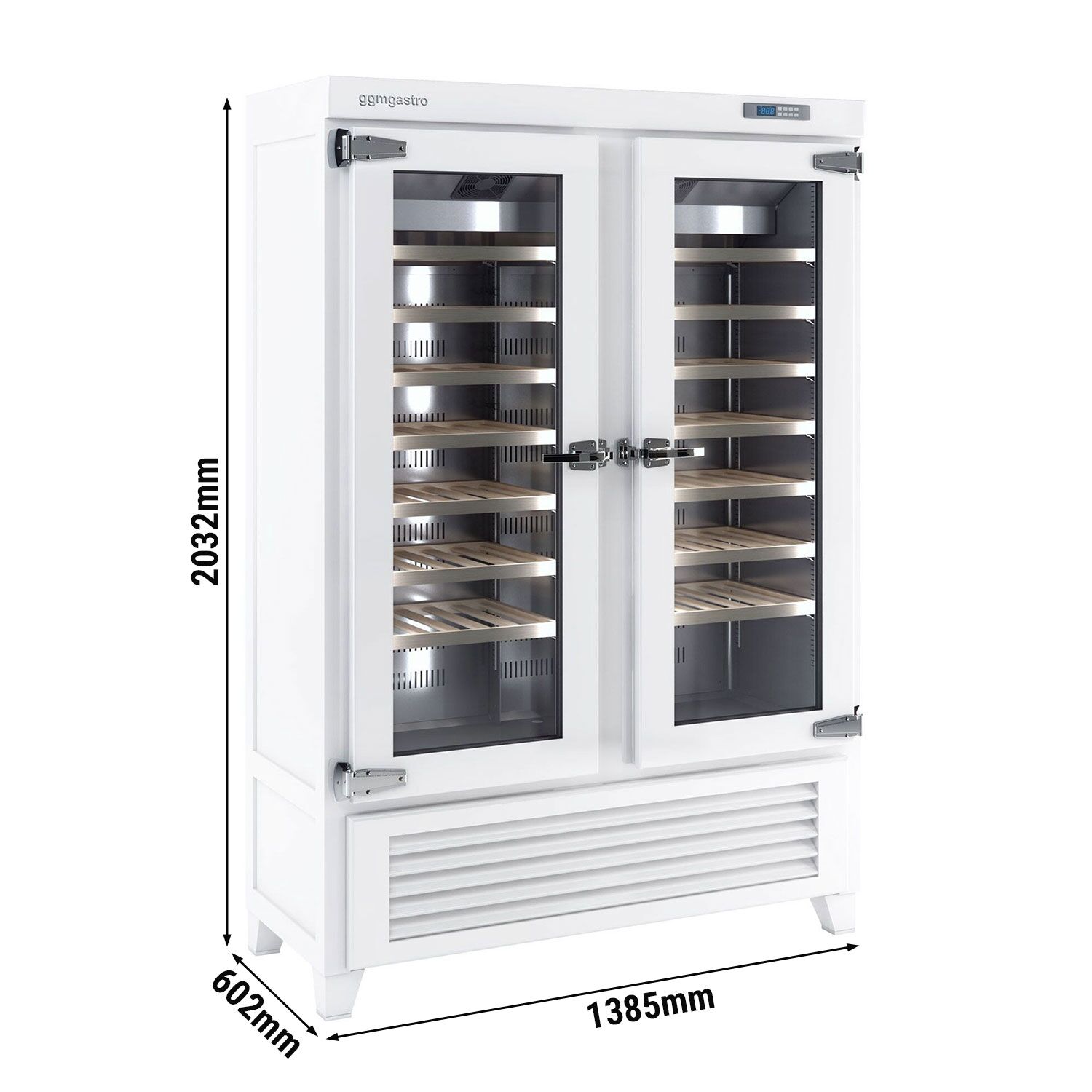 Cave à Vin - Bois Massif - 1 Zone Climatique - 640 Litres - max. 84 Bouteilles