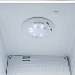GASTRO-COOL | Minibar koelkast - 430mm - 62 liter - met 1 glazen deur - Zilver