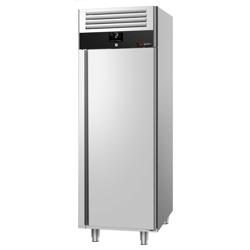 Ψυγείο ανοξείδωτο ατσάλι PREMIUM - GN 2/1 - 600 λίτρα - +2 / +10 °C - με 1 πόρτα - Βεβιασμένης κυκλοφορίας, Αυτόματη απόψυξη, LED, Κλειδαριά, R290