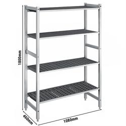 Aluminiowa półka podstawowa – 1080 x 1800 mm – nośność: 900 kg  