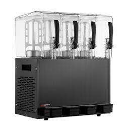 Distributore di bevande fredde - 4x10 litri - 500W - nero
