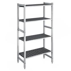 Étagère de base en aluminium - 660 x 1800 mm - Capacité de charge : 900 kg