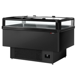 Insulă congelator - 1613x1078mm - 260 litri - capac glisant din sticlă