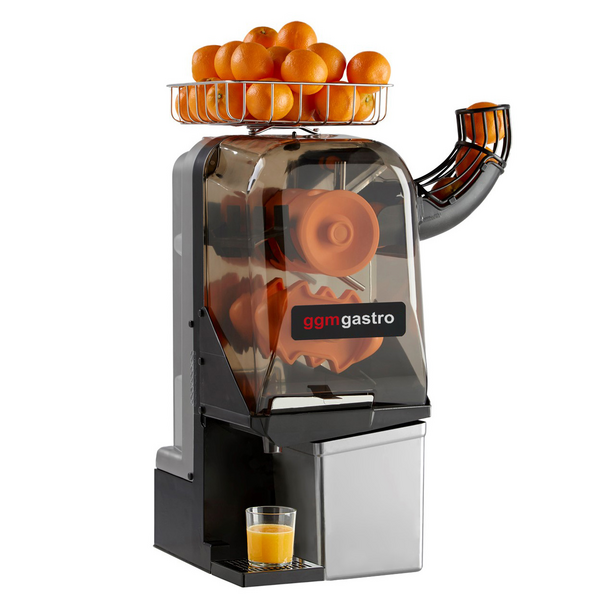 Exprimidor de naranjas eléctrico - plateado - alimentación manual