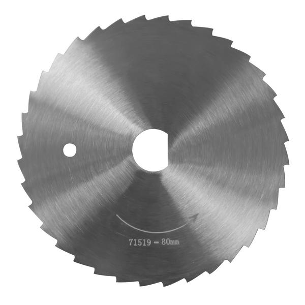 Yuvarlak kesme bıçağı - Tırtıklı - Paslanmaz çelik - Ø80mm - için DSA80S döner bıçağı