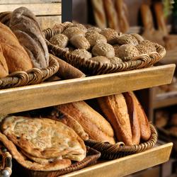Scaffalatura per Panetteria / Scaffale per pane - 900mm - con 4 ripiani - Nero