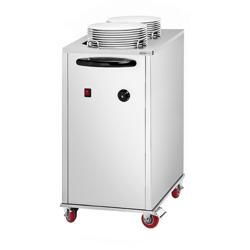 Bordenstapelaar - verwarmd - 1kW - verrijdbaar - 2x40 borden - Ø30,5cm