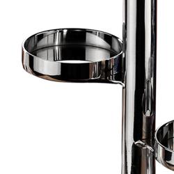 (4 pcs) Jam Etagere / Buffet Stand - Stainless steel - Chrome - Ø110mm - with 5 shelves