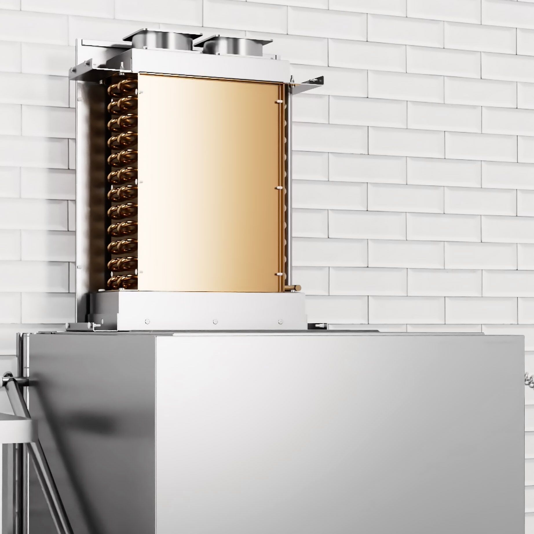 Lave-vaisselle à capot – Numérique – 8,7 kW – avec récupération de chaleur, pompe de détergent, de rinçage et de vidange
