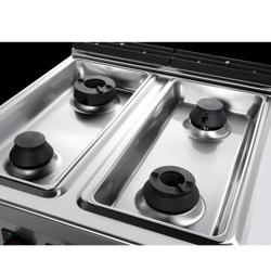 Cucina a gas professionale - LORENZO 700 - 800x714x460mm - 28,0 kW - 4 fuochi - da banco - alta potenza