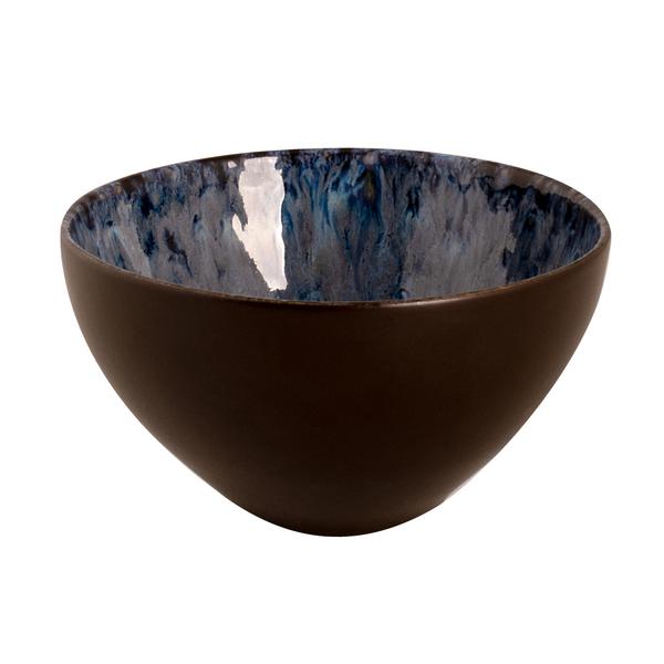 (4 pcs) Dessert Bowl - Lester - Stoneware - round - Ø 150mm - Blue