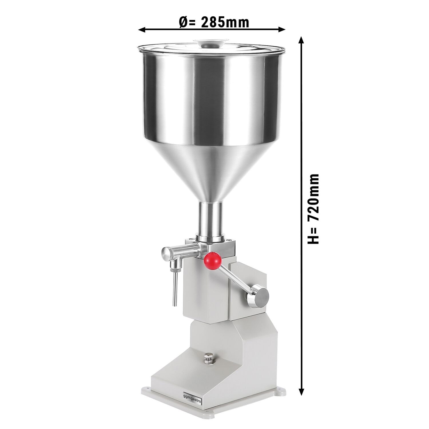 Remplisseuse manuelle à piston pour pâtisserie - pour liquides et pâtes - 5-50ml