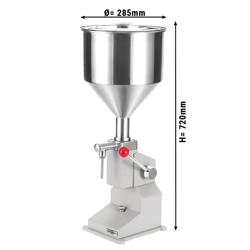Remplisseuse manuelle à piston pour pâtisserie - pour liquides et pâtes - 5-50ml