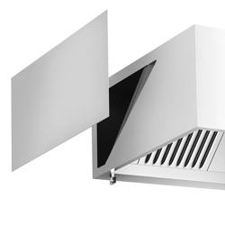 Commercial Box Extraction Canopy - Stainless Steel - Light – 1,400/1,600×900×450 mm (2‑block) – 5 Baffle Filters