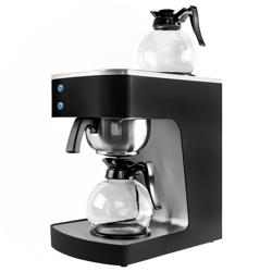 Filter koffiezetapparaat - 1,8 liter - 2 kW - met 2 warmhoudplaten - incl. 2 glazen kannen