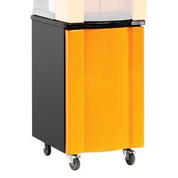 Commercial Orange Juicer Stand for OPE24O – 4 wheels, orange, plastic/painted steel, 470×578×800 mm
