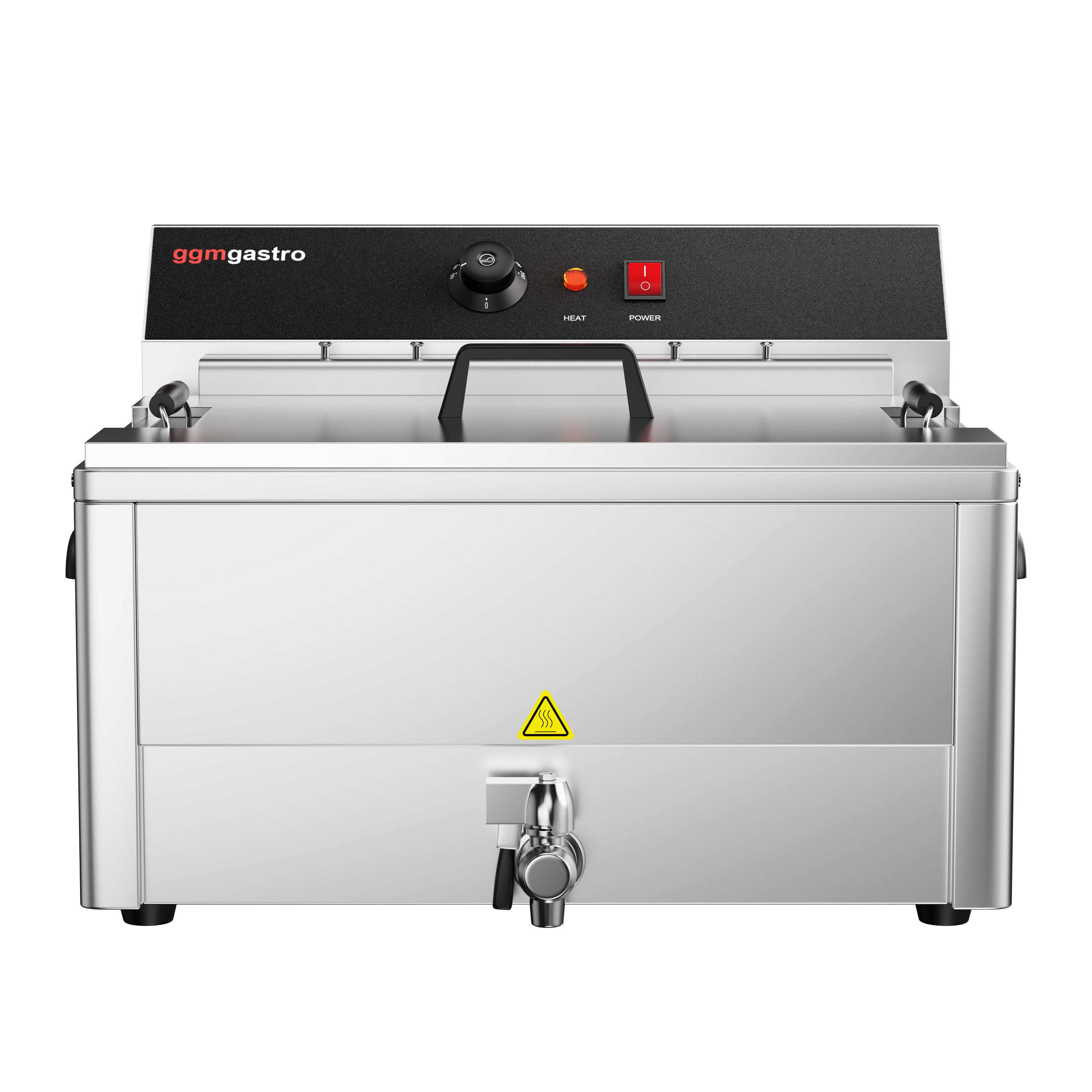 Elektro Fisch Fritteuse - 20,4 Liter - 5 kW - mit Ablasshahn