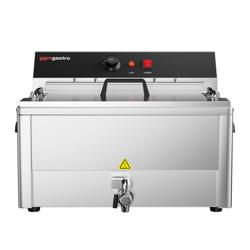Elektro Fisch Fritteuse - 20,4 Liter - 5 kW - mit Ablasshahn
