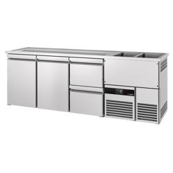 Direct Draw Beer Dispenser / Kegerator PREMIUM - 2500x700mm - 2 Doors & 2 Drawers