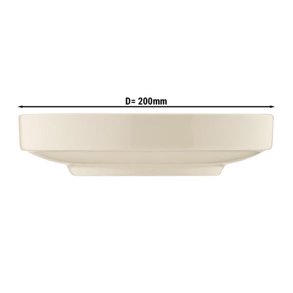 (6 pièces) CHEF TASTE OF – Plat/Assiette – creuse – Ø 200 mm – Crème