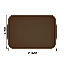 Cafeteria Tray 360 x 270mm - brown