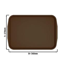 Kantin Tepsisi 360x270mm - Kahverengi