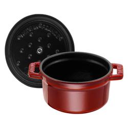 STAUB | Mini Cocotte Round Enamelled Cast Iron Casserole Dish – Ø10 cm – Grenadine Red
