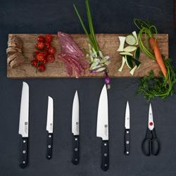 ZWILLING | GOURMET SharpBlock - Samooštreći blok za noževe - 7-dijelni - Smeđa boja