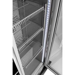 Üvegajtós italhűtő - 310 mm - 75 liter - digitális vezérlés - 1 üvegajtóval & LED‑világítás