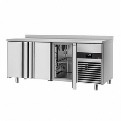 Koelwerkbank PREMIUM - 1865x700mm - met 3 deuren & achterwand