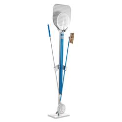 Βάση σπάτουλας πίτσας - 350x250x1.750 mm - ανοξείδωτο ατσάλι | βάση μαρμάρου | θέσεις για 2 φτυάρια, 1 μικρό φτυάρι και 1 βούρτσα φούρνου - χωρίς σπάτουλες και βούρτσες