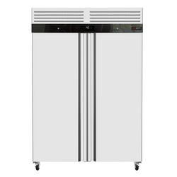 Ψυγείο από ανοξείδωτο χάλυβα ECO - GN 2/1 - 1400 λίτρα - με 2 πόρτες από ανοξείδωτο χάλυβα - εσωτερικό της πόρτας από πλαστικό
