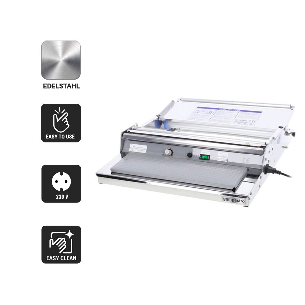 Thermoscelleuse à barquettes - 120W - Format de scellage : 385x125mm