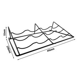 Griglia portante plastificata - 319x495x116mm - Nero - per cantinetta frigo vino - compatibile con WKSS375 - Capienza: fino a 4 bottiglie di vino