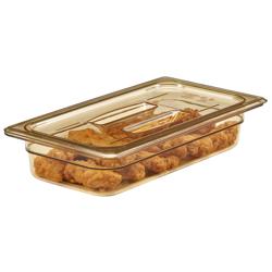 (6 komada) CAMBRO | H-PAN™ - GN ravni poklopac otporan na toplinu 1/3 - Sa drškom - Jantar 