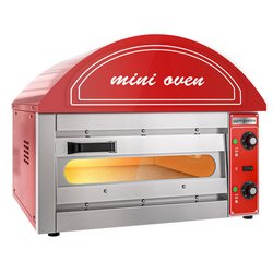 Mini horno para pizza - 1x 34 cm - rojo