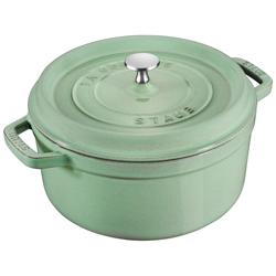 STAUB | LA COCOTTE - Kookpot - Ø 180mm - Gietijzer - Saliegroen