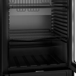 Commercial Upright Glass Door Display Fridge - 595mm - 347 Litres - with 1 hinged glass door - LED lighting - Temperature range 2 to 10 °C