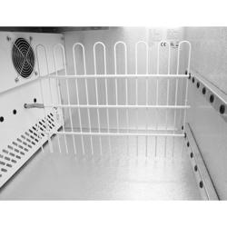 Flessenkoeler bovenlader - zwart - 212L
