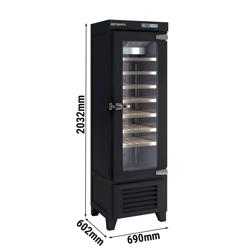 Răcitor de vinuri 265 litri - negru - cu 1 uşă din sticlă