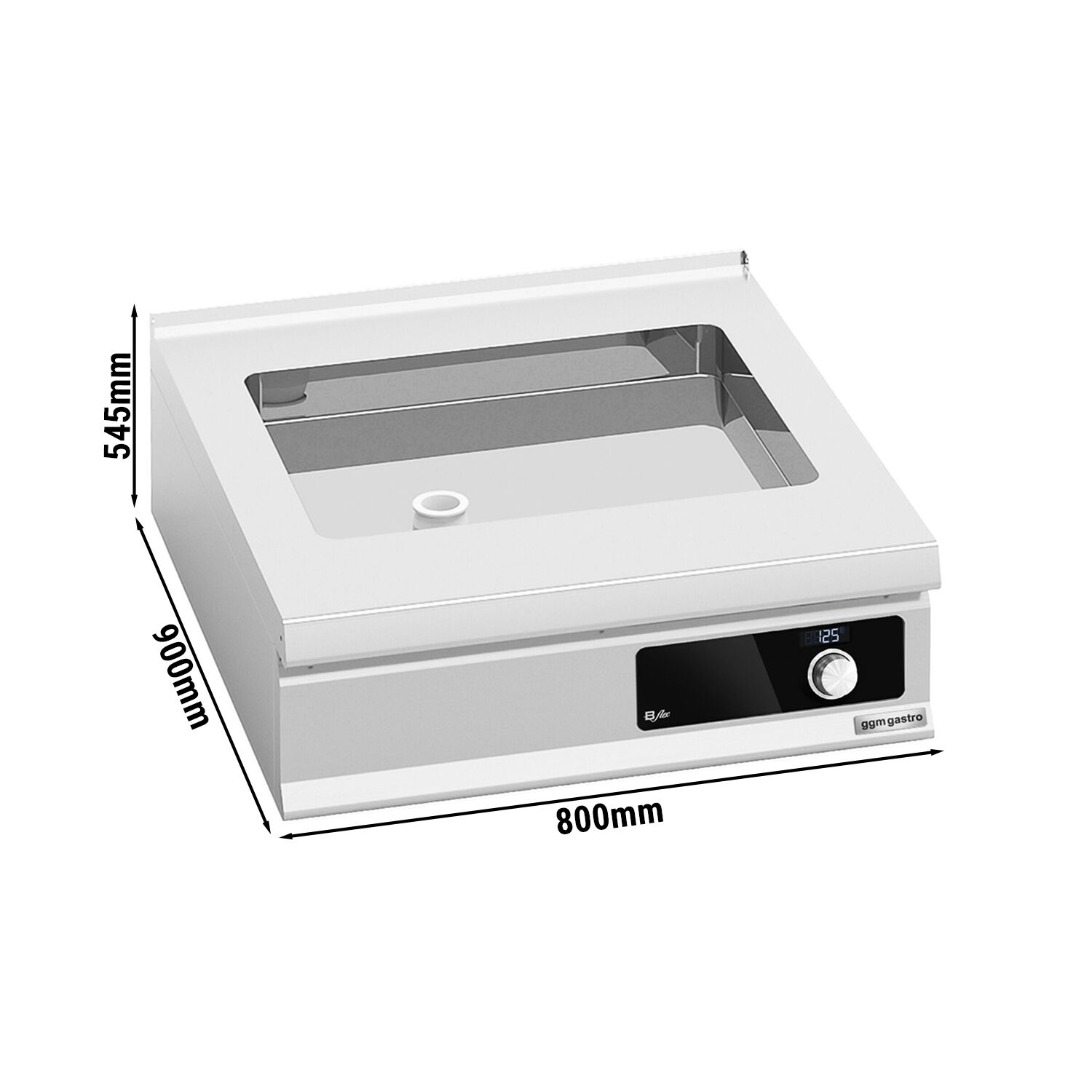 Braisière électrique multifonctions - 9,6kW - 24litres - 800mm - Bflex Digital
