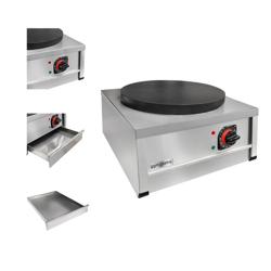 Crêpière professionnelle - Thermostat réglable - Ø 400mm