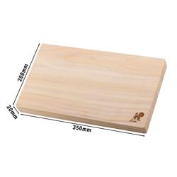 MIYABI | Placa de taiere - lemn Hinoki - 350x200mm - maro